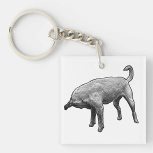 Mini Terrier Turnabout Key Ring