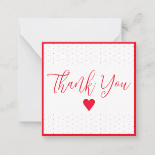 Mini Thank You With Red Polka Dots Card