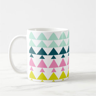 Mini Trees Pattern Art in Bright Holiday Colour Coffee Mug