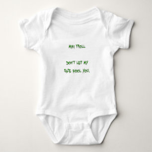 mini troll baby bodysuit