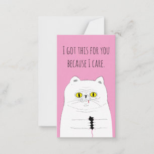 Mini Valentine's Day Card Pack Cat With Mouse