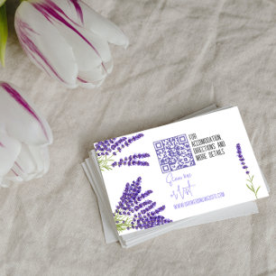 Mini Wedding Details Enclosure Card with Qr Code