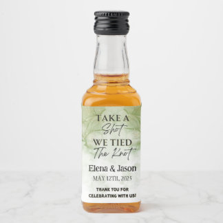 Mini Whiskey Botlle Label - Liquor Label - Wedding