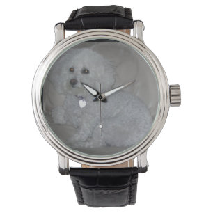 Mini White Poodle Wrist Watch
