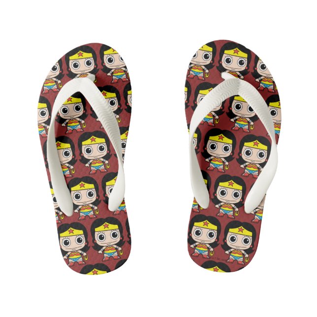 Mini Wonder Woman Kid's Flip Flops (Footbed)