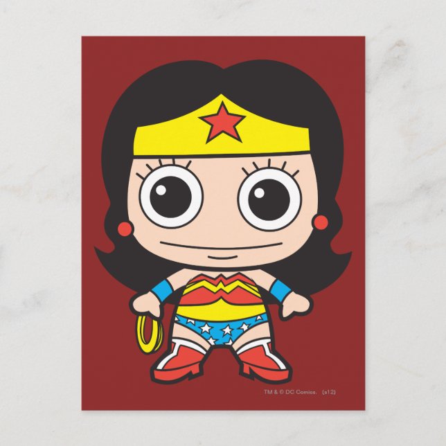 Mini Wonder Woman Postcard (Front)