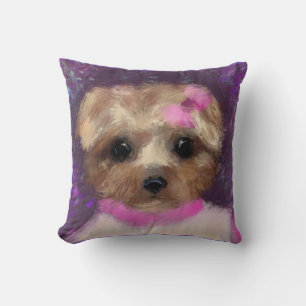 MINI YORKIE POO   CUSHION
