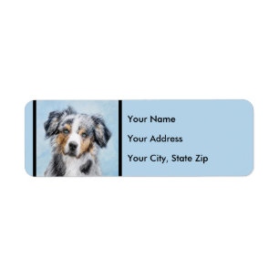 Miniature American Shepherd Painting - Dog Art