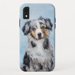 Miniature American Shepherd Painting - Dog Art iPhone XR Case