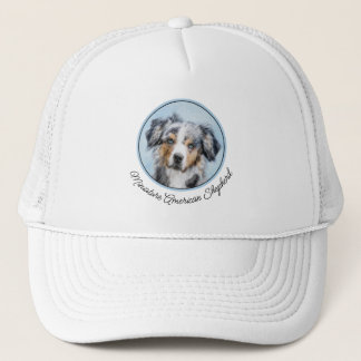 Miniature American Shepherd Painting - Dog Art Trucker Hat