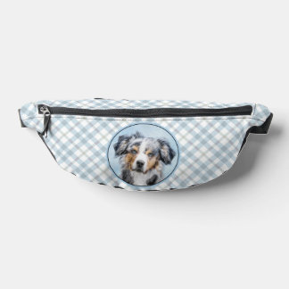 Miniature American Shepherd Painting MAS Dog Art Bum Bags