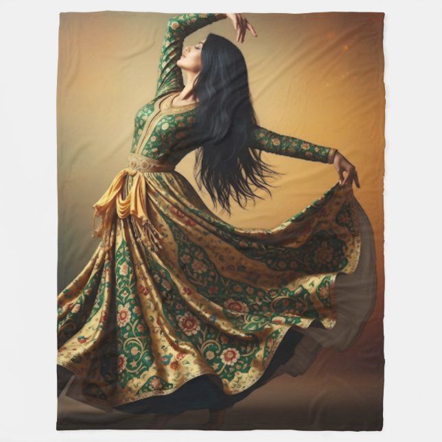 Miniature Art Fleece Blanket (Front)