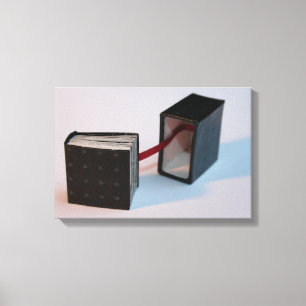 Miniature Artis't Book with its box open Canvas Print
