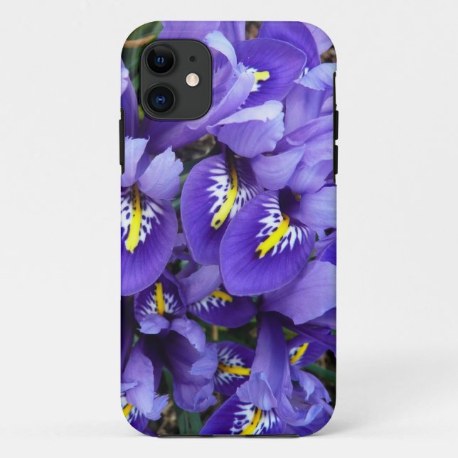 Miniature Blue Irises Spring Floral Case-Mate iPhone Case (Back)