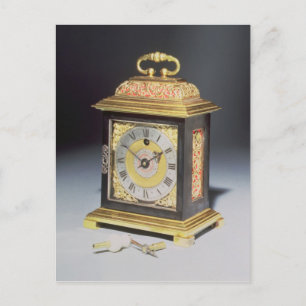 Miniature bracket clock postcard