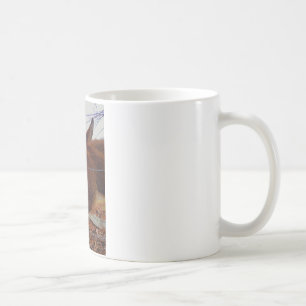 Miniature Brown horse & Easter Bunny Coffee Mug