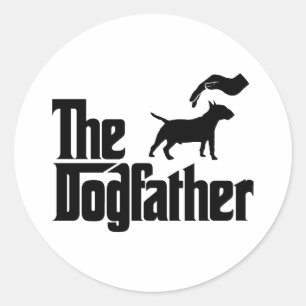 Miniature Bull Terrier Classic Round Sticker