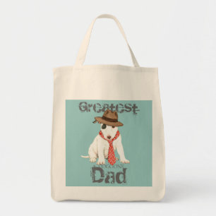 Miniature Bull Terrier Dad Tote Bag