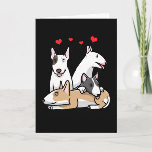Miniature Bull Terrier Dog Card