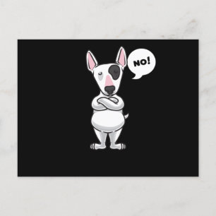 Miniature Bull Terrier Dog Postcard