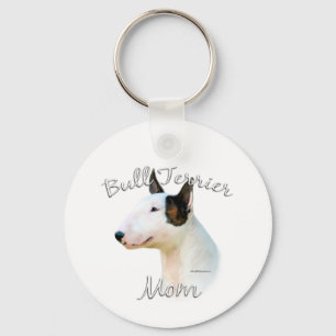 Miniature Bull Terrier Mum 2 Key Ring