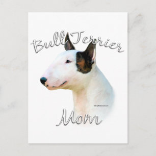 Miniature Bull Terrier Mum 2 Postcard