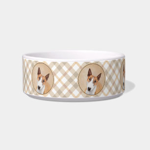 Miniature Bull Terrier Painting - Cute Original Do Bowl