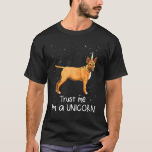 Miniature Bull Terrier Trust Me Im A Unicorn Dog T-Shirt
