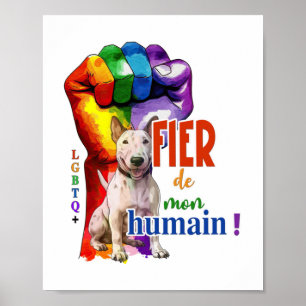 Miniature Bullterrier dog Poster