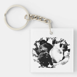 Miniature Calm Form Key Ring