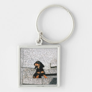 Miniature Dachshund 4 Key Ring