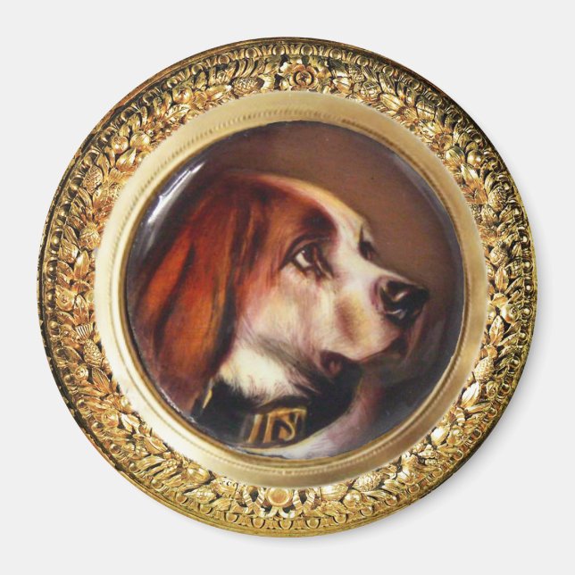 MINIATURE DOG PORTRAITS Bloodhound Magnet (Front)