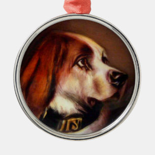 MINIATURE DOG PORTRAITS Bloodhound Metal Tree Decoration