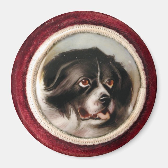 MINIATURE DOG PORTRAITS Newfoundland Magnet (Front)