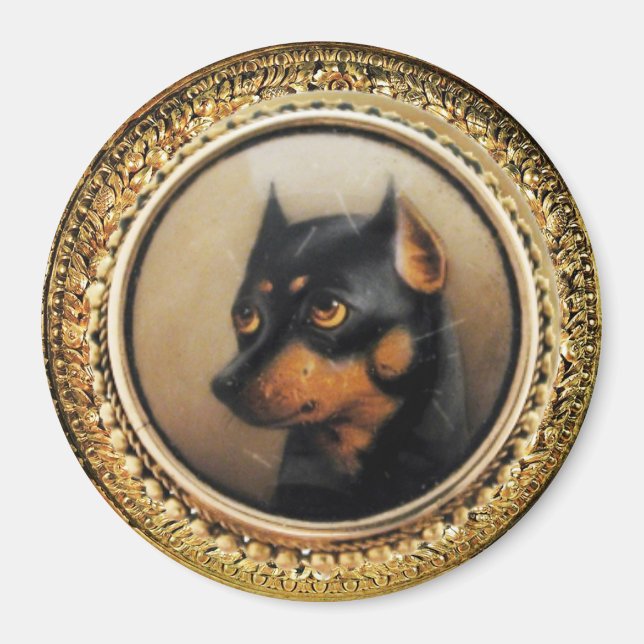 MINIATURE DOG PORTRAITS Pincher Magnet (Front)