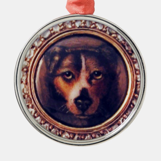 MINIATURE DOG PORTRAITS Pincher Metal Tree Decoration (Front)