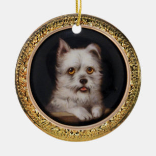 MINIATURE DOG PORTRAITS West Highland Terrier Ceramic Tree Decoration