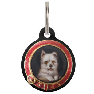 MINIATURE DOG PORTRAITS West Highland Terrier Pet Tag