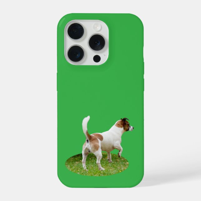 Miniature Fox Terrier Alert,  iPhone Case (Back)