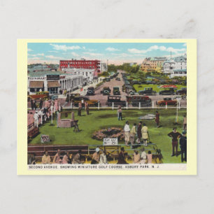 Miniature Golf, Asbury Park, New Jersey Vintage Postcard