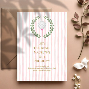 Miniature Golf Child Birthday Party Invitation