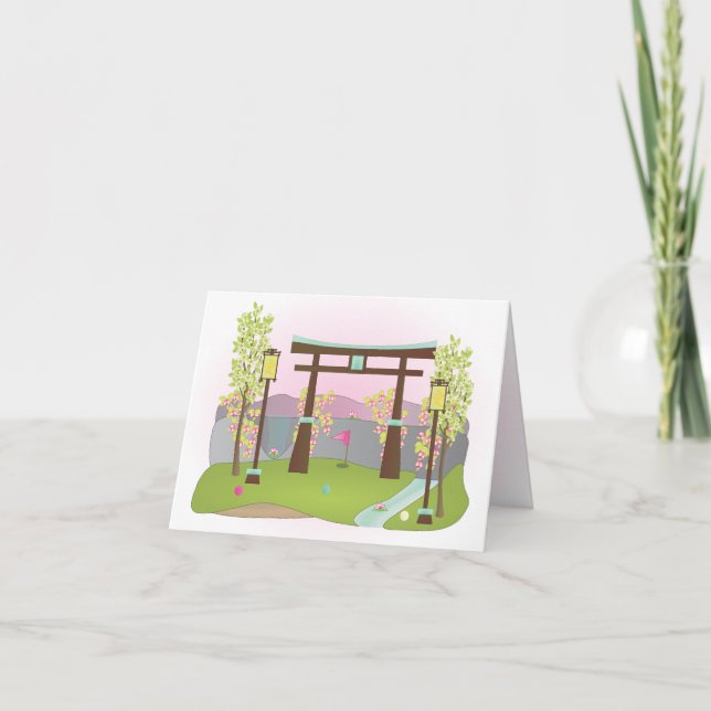 Miniature Golf Course Hole No.4 Card (Front)