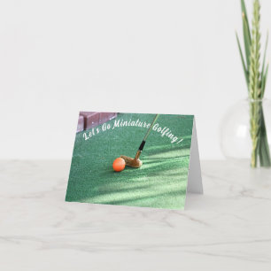 Miniature Golf Day Card