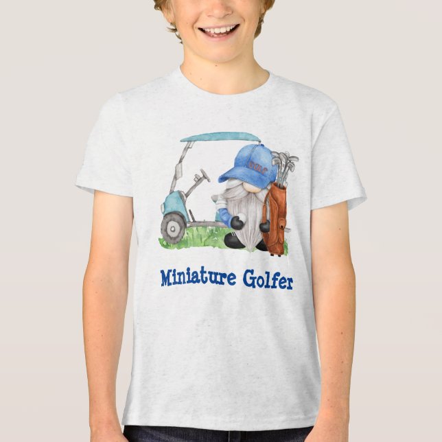 Miniature Golfer  Tri-Blend Shirt (Front)