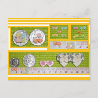 Miniature Hearts and Twin Hearts Postcard