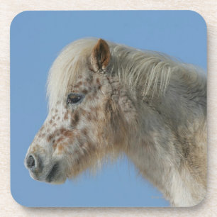 Miniature Horse Headshot Coaster