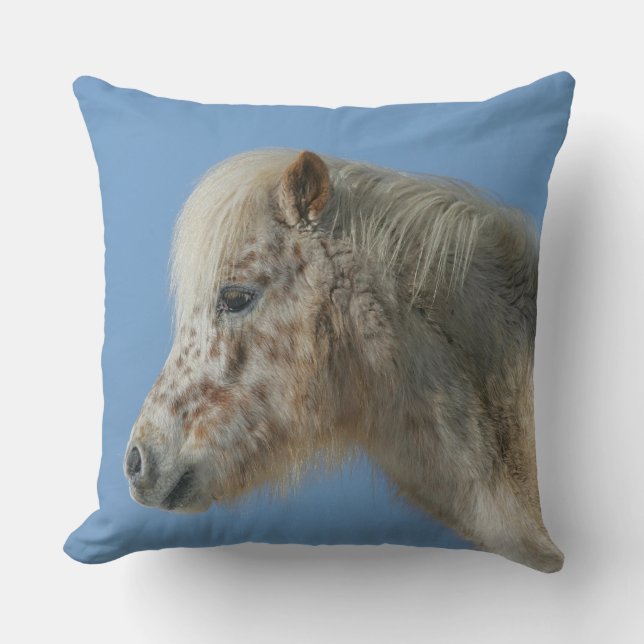 Miniature Horse Headshot Cushion (Front)