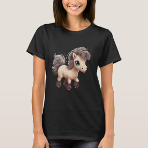 Miniature Horse Mini Horse Pet Tiny Horse Lover Po T-Shirt