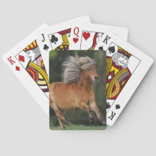 Miniature Horse Running Playing Cards