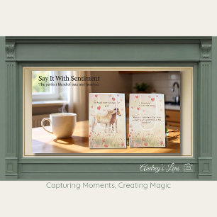 Miniature Horse Storybook Valentine's Day  Medium Gift Bag